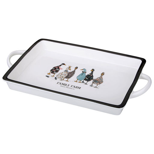 БЛЮДО С РУЧКАМИ LEFARD FAMILY FARM ПРЯМОУГ. 35,5*20*4 СМ  фото 4