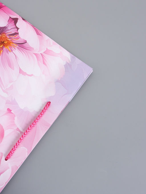 Пакет подарочный ламинированный «Пионы», 26×12×32 см