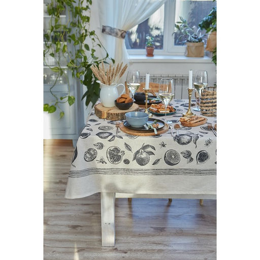 Скатерть «Этель» Healthy life 110×147 см, 100% хлопок, репс 210 г/м²