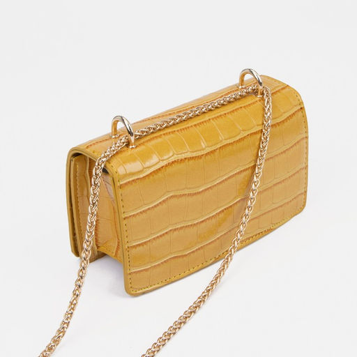 Сумка-мессенджер на застёжке, цвет жёлтый - Simaland фото 2