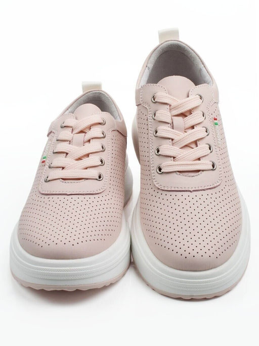 03-YH324-4 PINK Полуботинки летние женские (натуральная кожа)