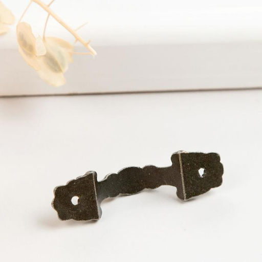 Цена за 5 шт. Ручка для шкатулки металл Классика бронза 4,2х1,3 см - Арт узор фото 3