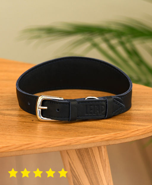 ВИА Ошейник селедка Bleu из натуральной кожи, размер S, 35-40см, синий ит09им 62967 62967