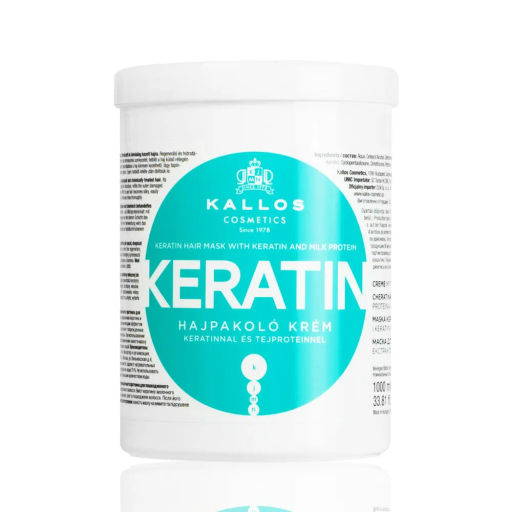Kallos KJMN Маска Keratin увлажняющая для сухих волос с кератином и экстрактом молочного протеина 1л