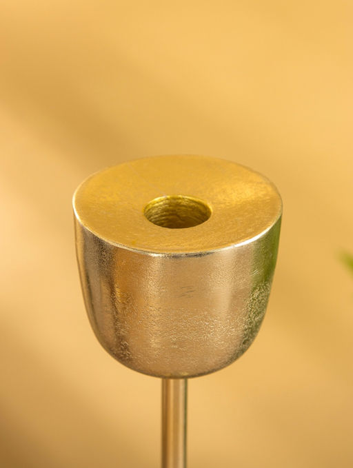 Подсвечник «Факел», 31 см, алюминий, золото