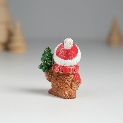 Фигурка полистоун «Совушка в красном колпаке», 3.5×3×4.5 см, МИКС