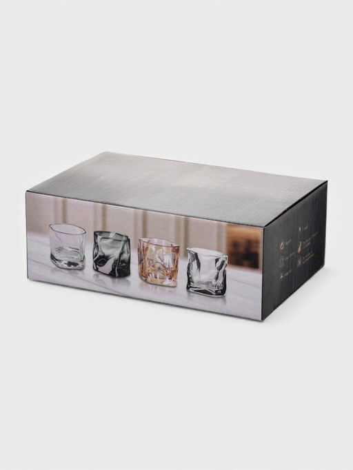 Набор стаканов IceBar.Gold, 250 мл, 6 шт., золотая отводка, стекло, прозрачный