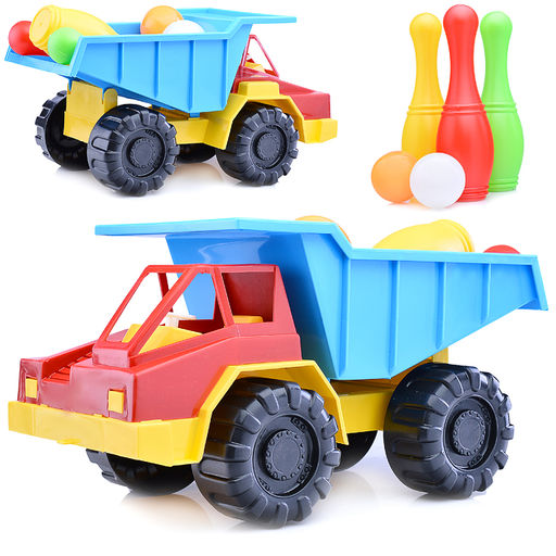 Грузовик Карьерный + 3 кегли+2 шара