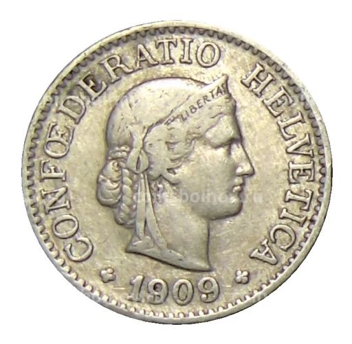 10 раппенов 1909 года Швейцария