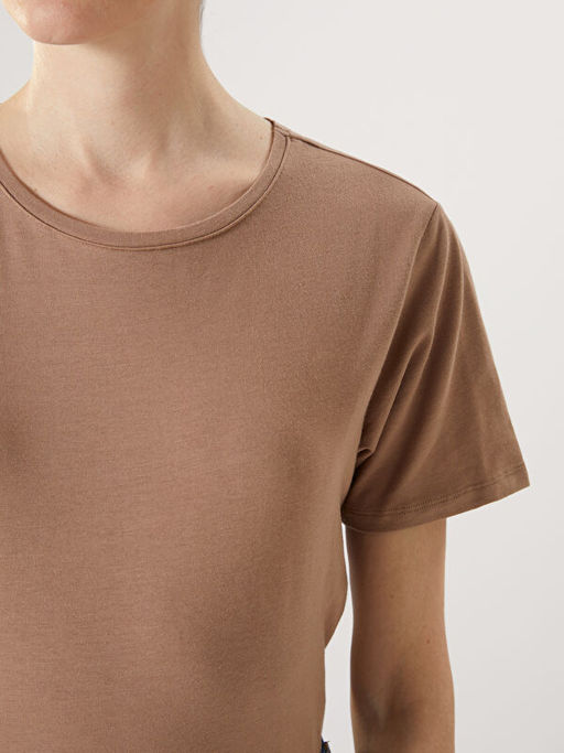 Bisiklet Yaka Kad?n Ti??rt