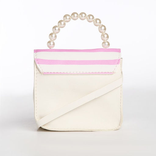 Сумка детская на магните, цвет молочный/розовый - Simaland фото 2