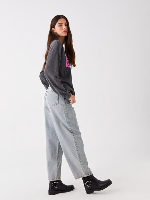 Straight Fit Kad?n Jean Pantolon