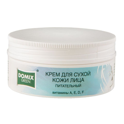 Domix Green Крем для сухой кожи лица питательный с витаминами A, E, D, F, 75 мл