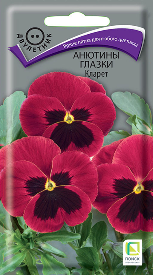 Анютины глазки (Виола) Кларет (ЦВ) (2) 0,2гр. - Поиск фото 2