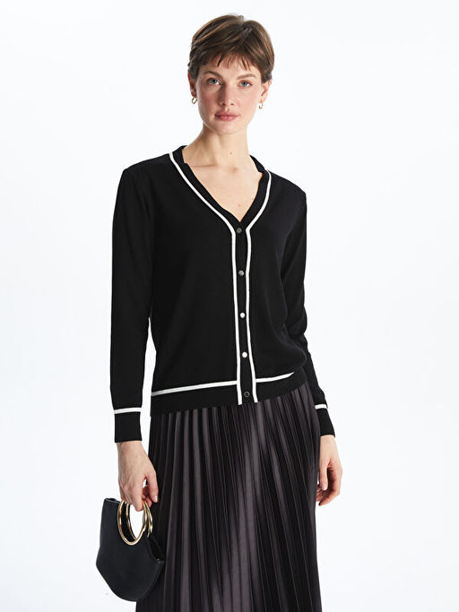 V Yaka Kad?n Triko H?rka