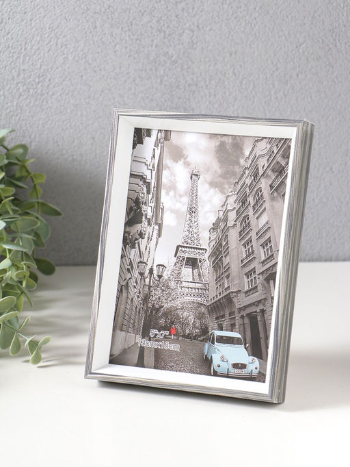 Фоторамка пластик 13х18 см "Данте" чёрный состаренный 19х13,8х2,5 см