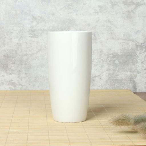 Ваза 13 см белая глянцевая / FL-455 /уп 40/ - Галеонтрейд фото 2