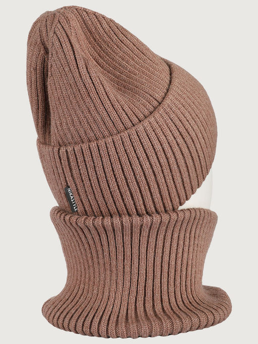 Комплект шапка и снуд 12з16525 орех