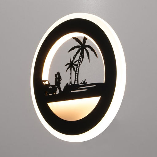 Бра Романтика LED 24 Вт 3000-4000К черный 22?3.8?22 см