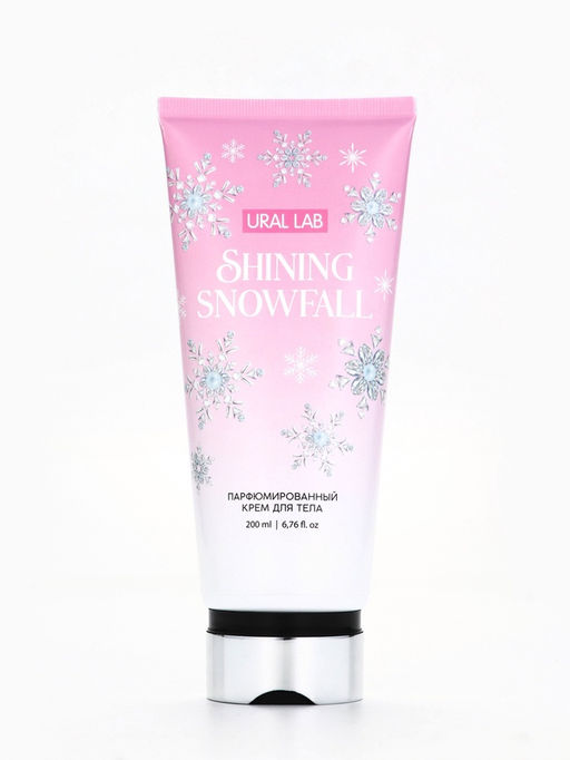 Крем для тела новогодний парфюмированный Shining Snowfall, 200 мл, URAL LAB фото 2