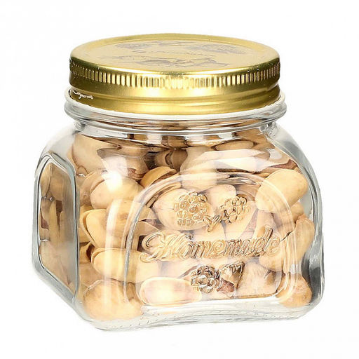 Банка стеклянная с винтовой крышкой "Хоммейд (Home Made)" 0,3л, 8х8х8см, металлическая крышка, Pasabahce (Россия)