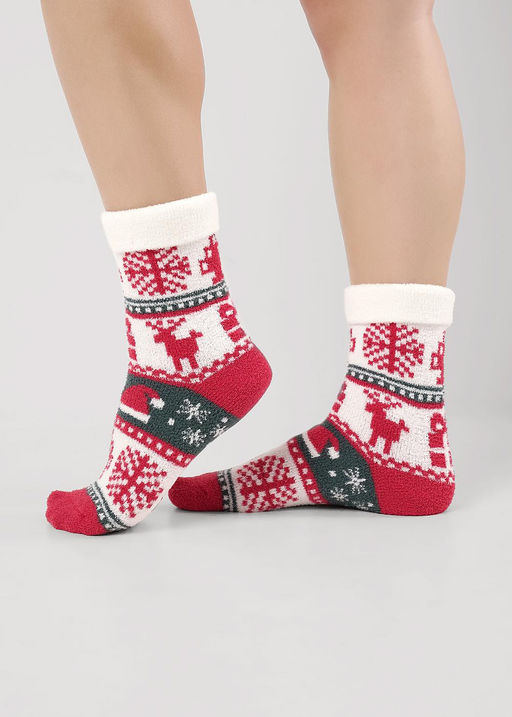 (CLE) Д927Т носки жен. НГ травка (ЧЗ)