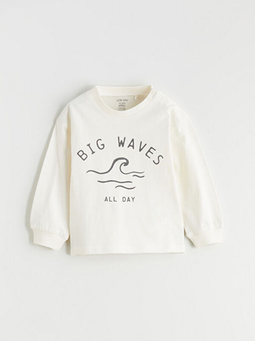 Bask?l? Erkek Bebek Ti??rt ve Pantolon