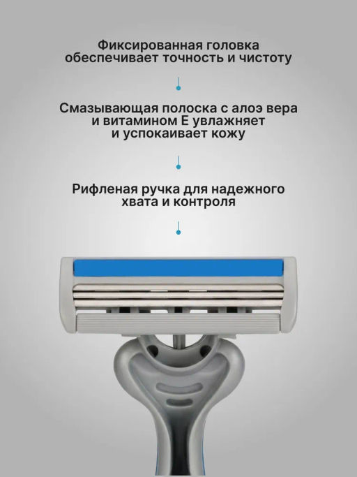 Zollider Force 3 MAX Одноразовые бритвенные станки 3 лезвия, 4+1 шт  фото 5