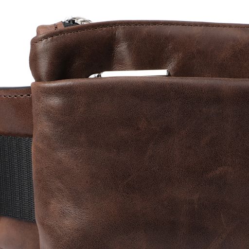 Мужская поясная сумка CALZETTI ADAM L Артикул 2418650, коричневый  фото 5