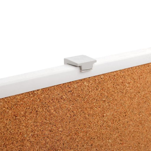 Доска пробковая 60×90 см, Calligrata, в ПВХ рамке белого цвета