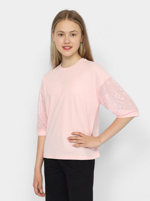 CRB wear/CWJG 63607-27 Джемпер для девочки,розовый/Ex.Cherubino  фото 3