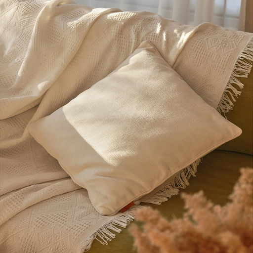 Наволочка декоративная SL Home Organic, 45×45 см, белая
