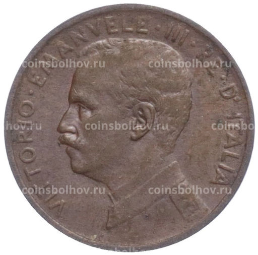 Монета 1 чентезимо 1912 года Италия