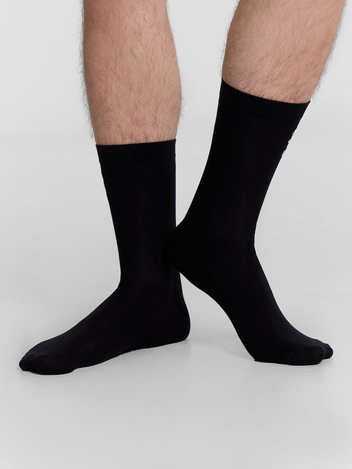 Цена за 5 пар! Носки мужские черные с надписью Доминируй... - Mark formelle фото 3