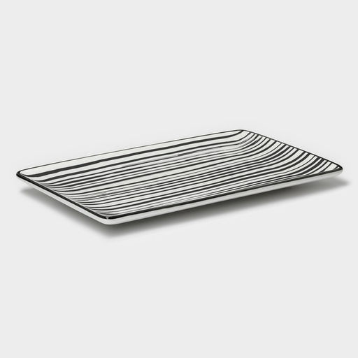 Блюдо Magistro Hypnose, 27×16.5×2 см, прямоугольное, фарфор, белое