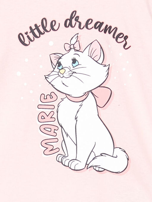 Bisiklet Yaka Bask?l? K?z ?ocuk Pijama Tak?m?