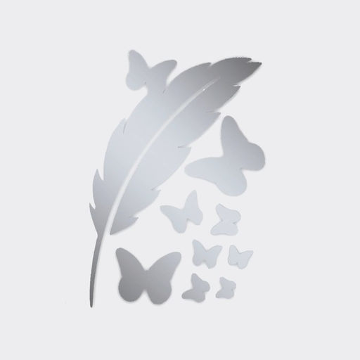 Зеркало настенное "Нежный", 9 элементов, р-р от 30 х 7,5 см до 2 х 2,3  см