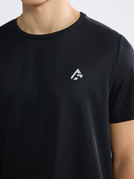 Bisiklet Yaka Erkek Spor Ti??rt