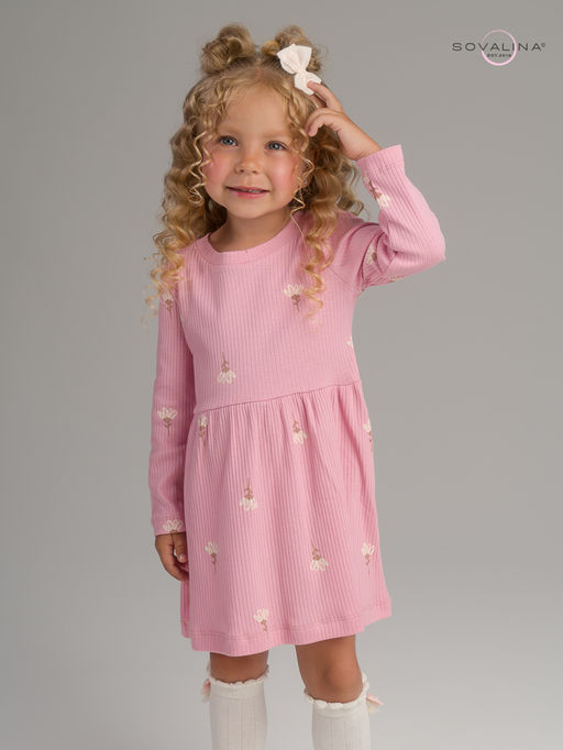 Платье Элла астра на пудре