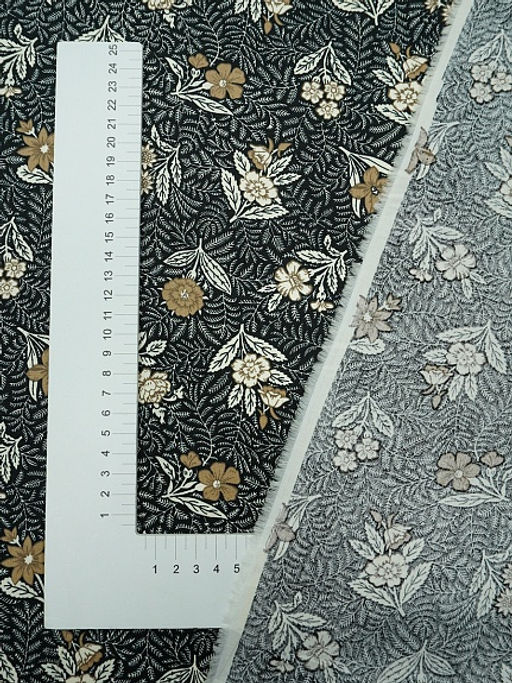 Импорт. хлопок Кармина цв.черный, ш.1.5м, хлопок-100%, 100гр/м.кв - Купава фото 2