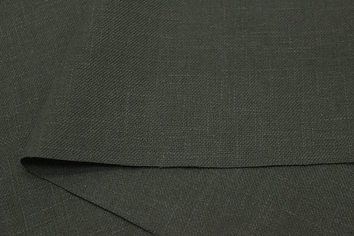 Конопля с хлопком-диагональ цв.Болотно-серый хаки, ш.1.4м, конопля-80%, хлопок-20%, 246гр/м.кв - Купава фото 3