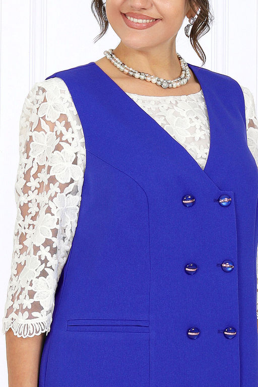 Сарафан Ninele 7443 васильковый фото 5