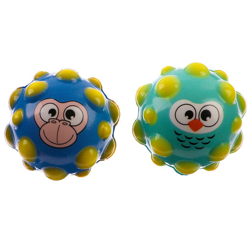 Цена за 7 шт. Мяч детский мягкий «Звери», МИКС