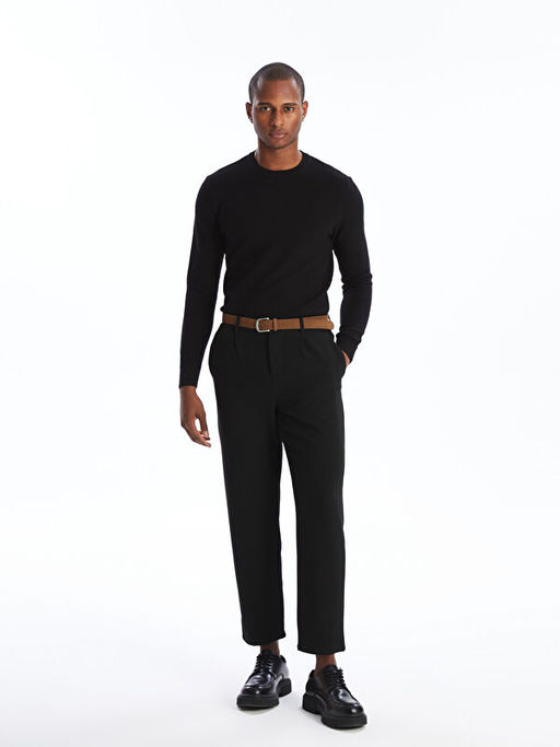 Bisiklet Yaka Erkek Triko Kazak