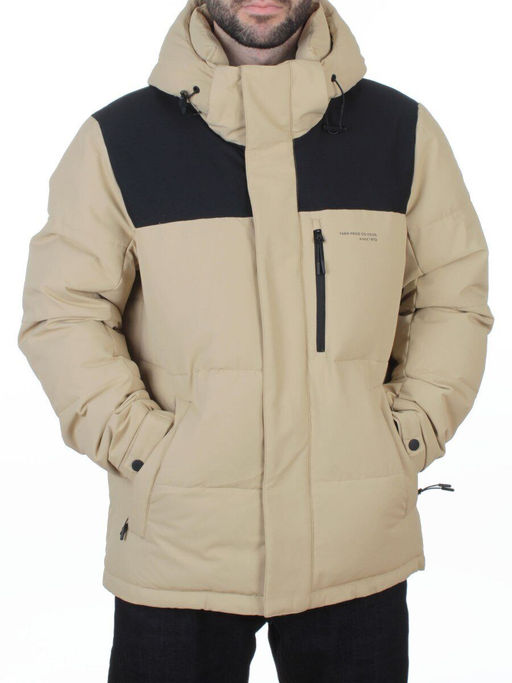 6966 BEIGE Куртка мужская зимняя (200 гр. холлофайбер)
