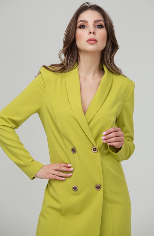 Эффектное платье лайм - Donna saggia фото 2