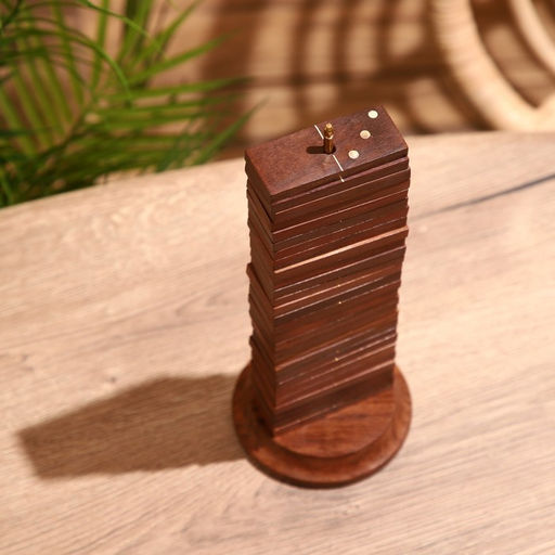 Игра настольная «Домино», 11×11×27 см, манговое дерево