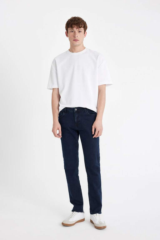 Pedro Slim Fit Джинсовые брюки узкого кроя с нормальной талией и узкими штанинами - Defacto фото 2