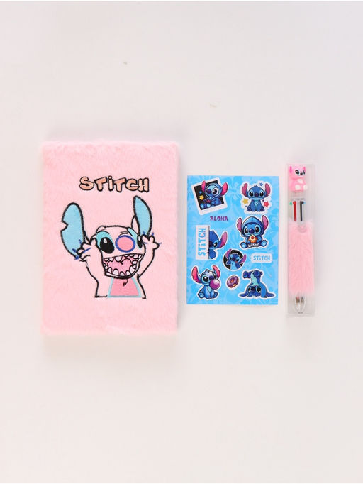 Блокнот пушистый и ручка многоцветная «Эйнджел», розовый