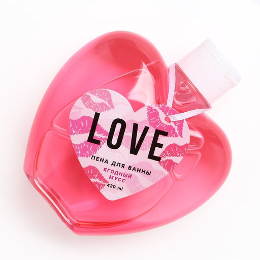 Пена для ванны Love, 430 мл, аромат ягодного мусса, Чистое счастье  фото 6